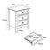 Pair of 3 Drawer Bedside Tables - Rowley White Range