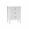 Large 6 Drawer Chest of Drawers and Pair of 3 Drawer Bedside Tables - Rowley White Range