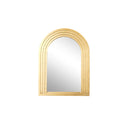 Large Gilded Gold Arched Wall Mirror - 80cm x 60cm