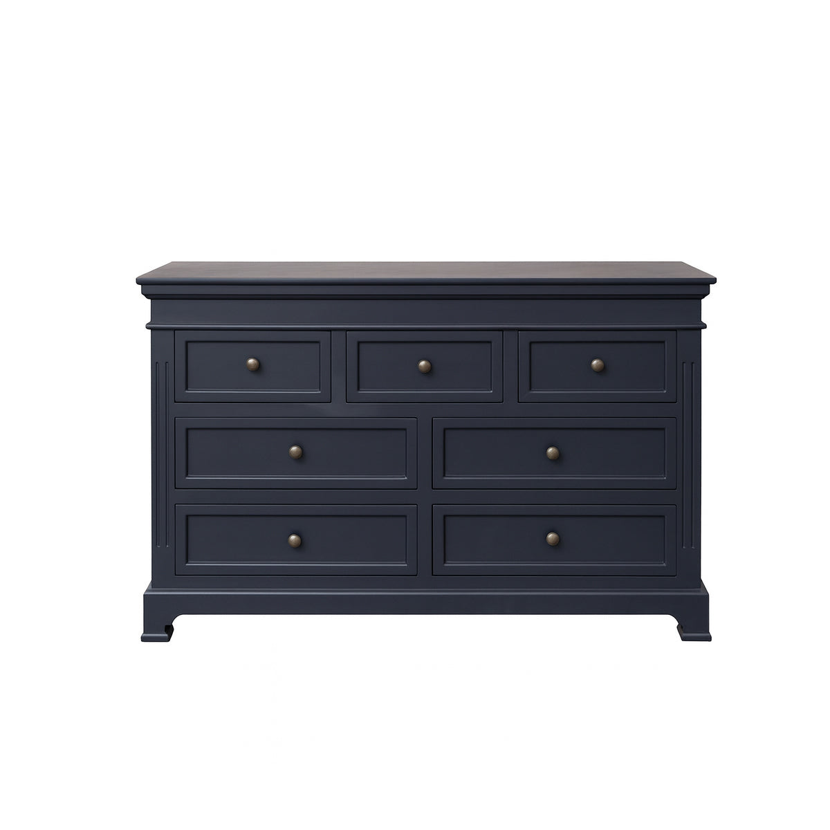 Large Black 7 Drawer Chest of Drawers - Daventry Navy Black Range