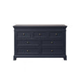 Large Navy Black 7 Drawer Chest of Drawers - Daventry Navy Black Range