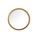 Large Gold Round Stepped Wall Mirror - 80cm x 80cm