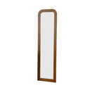 Tall Arched Wooden Stepped Frame Leaner Mirror 160cm x 42cm