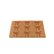 Red Bow Detail PVC Backed Coir Doormat 60cm x 40cm