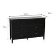 Large 6 Drawer Chest of Drawers - Hales Black Range