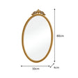 Large Oval Ornate Edge Gold Mirror 80cm x 50cm