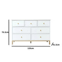 Large 7 Drawer Chest of Drawers - Aisby White Range