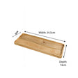 Mango Wood Rectangular Decorative Tray - 34.5cm