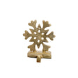 Gold Snowflake Christmas Stocking Holder