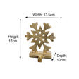 Gold Snowflake Christmas Stocking Holder