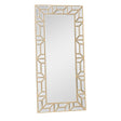 Large Gold Geometric Framed Mirror 70cm x 150cm