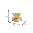 Round Gold Butterfly Candle Holder - 6cm