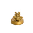 Round Gold Bee Candle Holder - 6cm