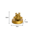 Round Gold Bee Candle Holder - 6cm