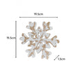 Medium Rustic Wooden Snowflake Ornament - 19.5cm