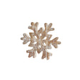 Medium Rustic Wooden Snowflake Ornament - 19.5cm