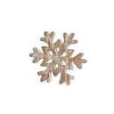 Medium Rustic Wooden Snowflake Ornament - 19.5cm