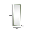 Large Rectangle Olive Green Bobbin Bobble Wall Mirror 168cm x 54cm