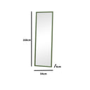 Large Rectangle Olive Green Bobbin Bobble Wall Mirror 168cm x 54cm