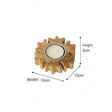 Wooden Snowflake Shaped Tealight Holder - 10cm