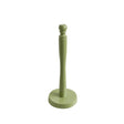 Green Painted Wooden Kitchen Roll Holder - 37cm