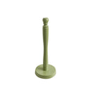 Green Painted Wooden Kitchen Roll Holder - 37cm
