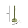 Green Painted Wooden Kitchen Roll Holder - 37cm