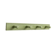 Green Painted Wooden Wall Utensil Hanging Hooks - 60cm