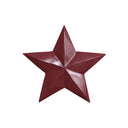 Large Wooden Deep Red Wall Star Decoration