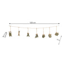 Green & White Winter Garland / Table Scatters - 120cm (1.2m / 47.2')