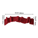 Large Dark Red Wool Table Runner - 140cm (1.4m / 55.1')