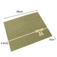 Set of 4 Green Rectangular Felt Placemat with Champagne Gold Bow