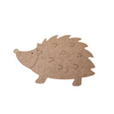 Set of 4 Brown Hedgehog Shaped Felt Placemats