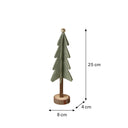 Green Felt Standing Tree Decoration - 25cm