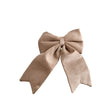 Large Taupe Velvet Christmas Bow - 30cm x 45cm