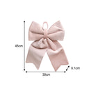 Large Baby Pink Velvet Christmas Bow - 30cm x 45cm