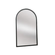 Extra Large Black Arched Frame Leaner/Wall Mirror - 190cm x 110cm