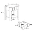 Pair Of Ivory One Drawer Bedside Tables with Shelf - Padstowe Ivory Range