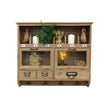 Wooden Wall Mounted Cupboard with hooks