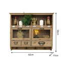 Wooden Wall Mounted Cupboard with hooks