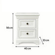 Large 7 Drawer Chest of Drawers & Pair of Bedside Tables - Daventry Ivory Range