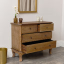 4 Drawer Dark Wood Chest of Drawers - Ashwell Range - Damaged second