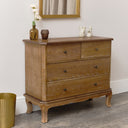 4 Drawer Dark Wood Chest of Drawers - Ashwell Range - Damaged second