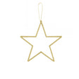 Set of 3 Gold Glitter Star Decorations