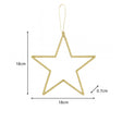 Set of 3 Gold Glitter Star Decorations