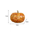 Small Orange Leaf Detail Pumpkin Ornament