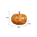 Small Orange Leaf Detail Pumpkin Ornament