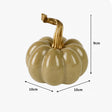 Nude & Gold Speckled Pumpkin Ornament