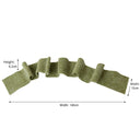 Set Of 2 Large Beige & Green Wool Table Runners - 140cm (1.4m / 55.1')