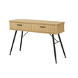 Large Natural Wooden Textured Dressing Table / Console Table 120cm x 77cm